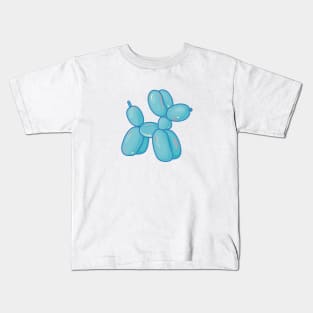 Blue Balloon Dog Animal Kids T-Shirt